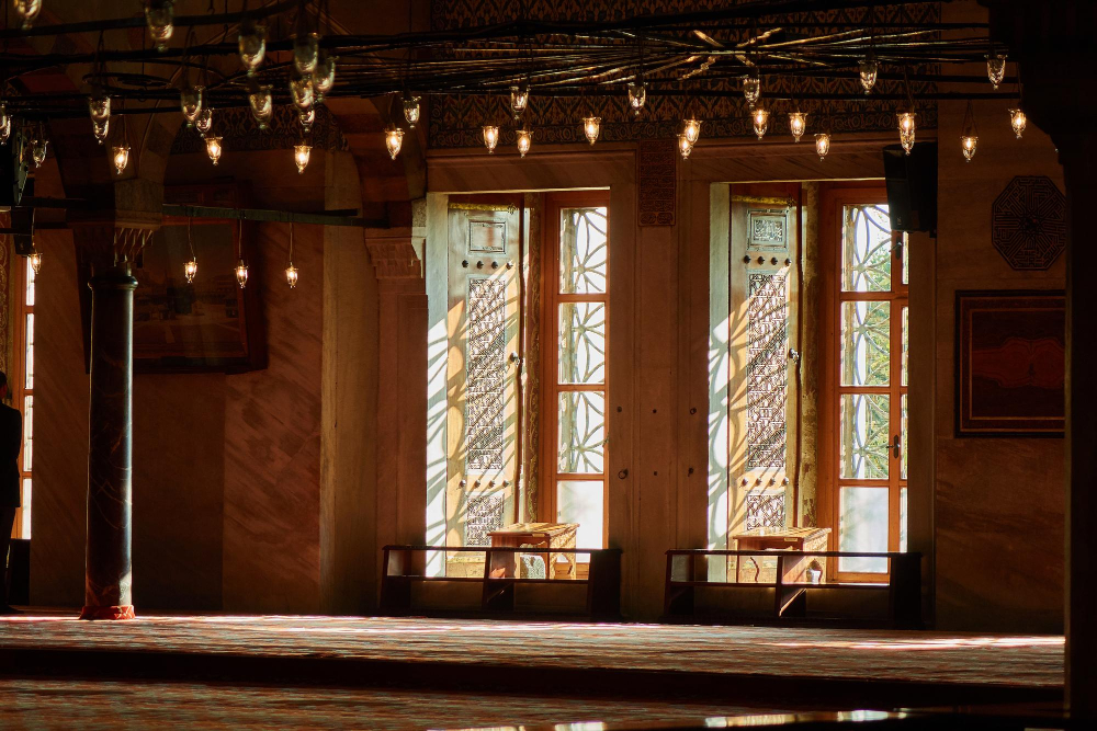 Sheki cultural heritage Sheki Khan Palace with colorful stained glass