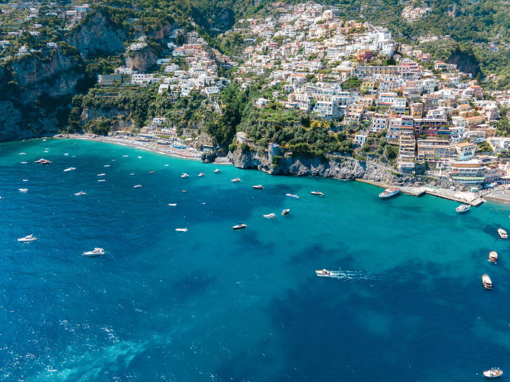 Amalfi Coast in July Amalfi Coast colorful cliffside villages overlooking turquoise sea