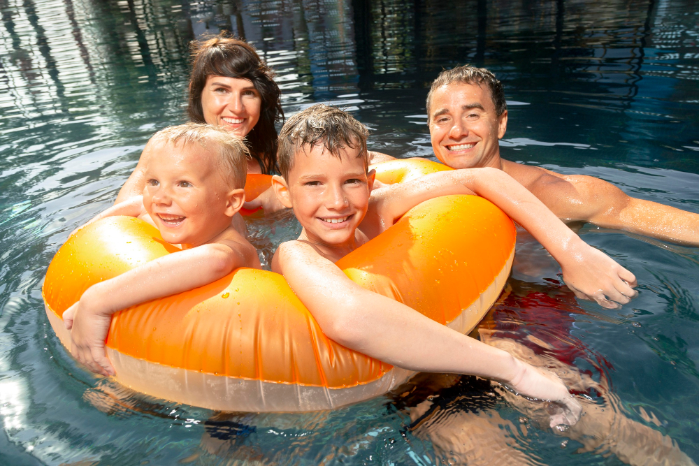 Multi‑generational activity program Children enjoying a supervised activity program at a luxury family resort