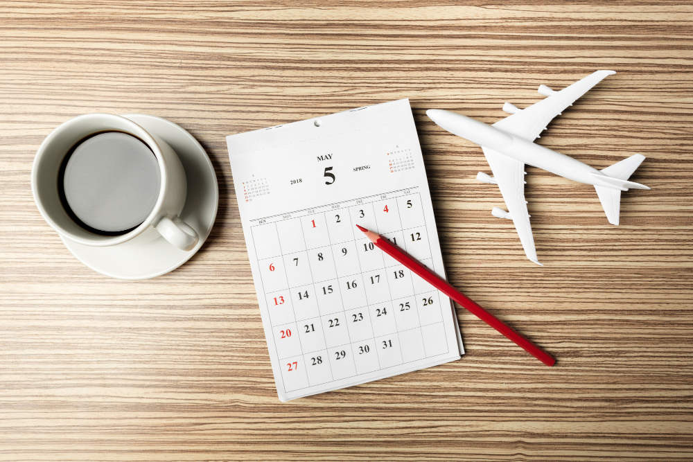 Be flexible with travel dates Calendar showing flexible weekdays with lower fare tags